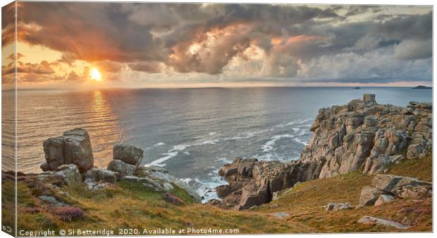 Stormy Outlook Canvas Print by Si Betteridge