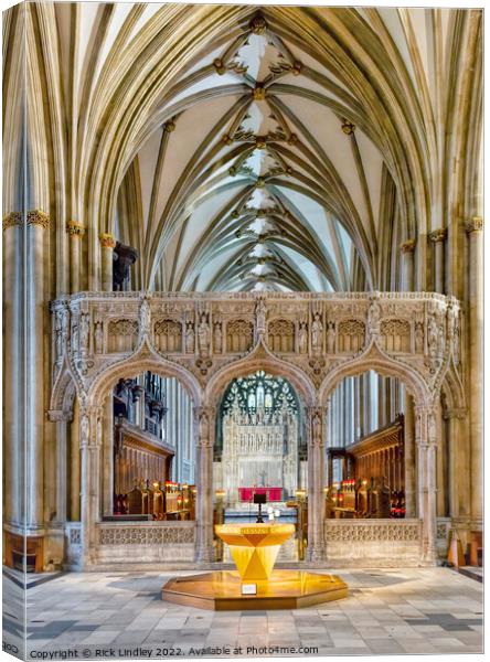Bristol Cathedral Canvas Print by Rick Lindley