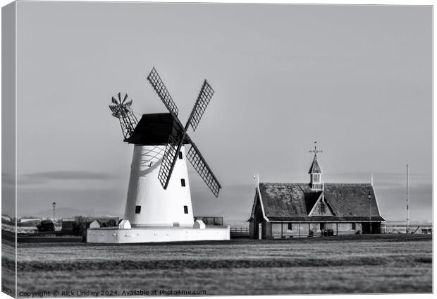 Lytham St Annes Windmill Canvas Print by Rick Lindley