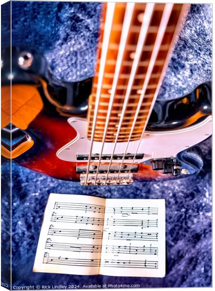All About The Bass Canvas Print by Rick Lindley