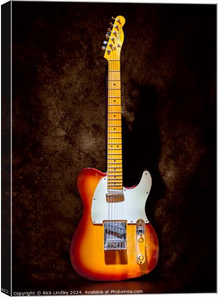 Fender Telecaster Canvas Print by Rick Lindley