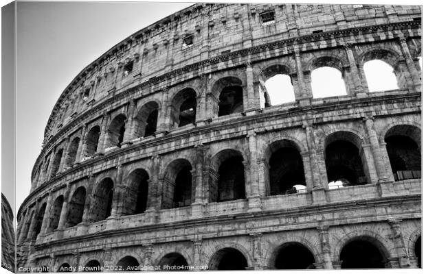 Colosseum Rome Canvas Print by Andy Brownlie