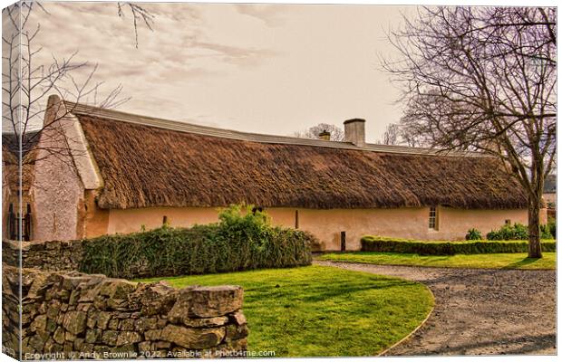 Robert Burns Cottage Canvas Print by Andy Brownlie