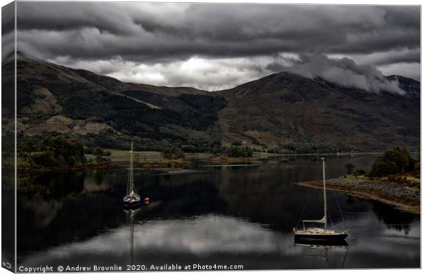 View of Loch Leven, Scotland Canvas Print by Andy Brownlie