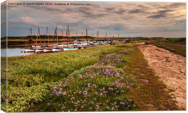 Evening light over Morston Canvas Print by David Powley