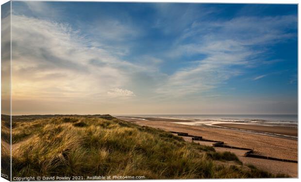 The Beach at Holme-next-the-sea North Norfolk Canvas Print by David Powley