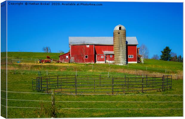 Farmyard: The Old Corral Canvas Print by Nathan Bickel