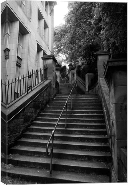 The News Steps Canvas Print by Theo Spanellis