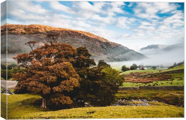 Lake District Cloud Inversion Canvas Print by Craig McAllister