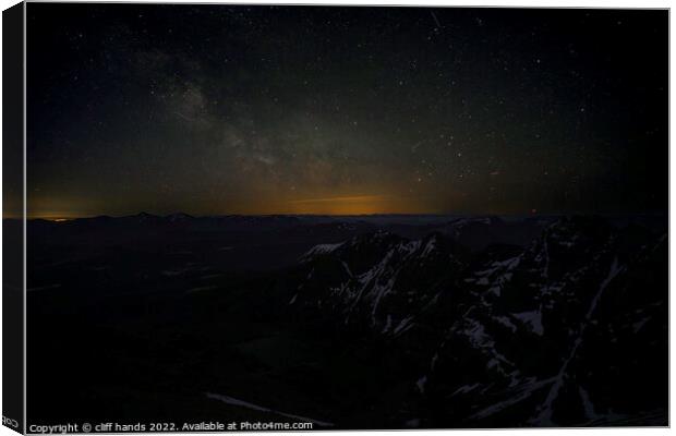 An teallach milky way. Canvas Print by Scotland's Scenery