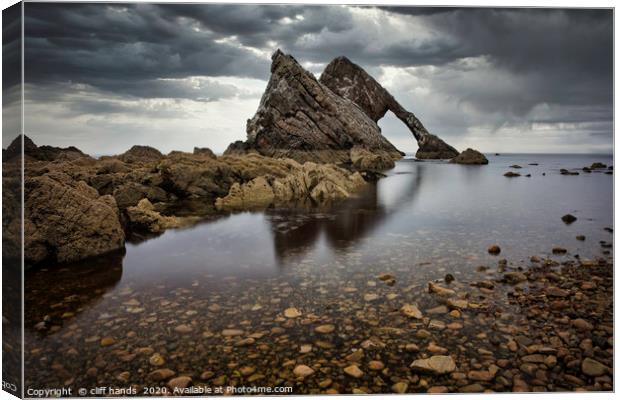 Bow Fiddle Rock Reflections Canvas Print by Scotland's Scenery