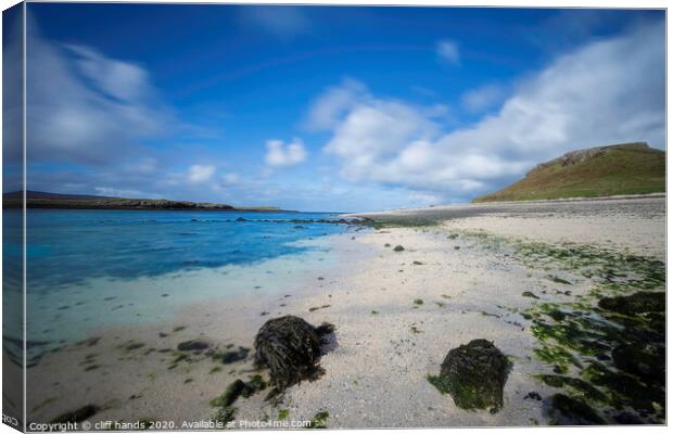 Coral beach, isle of Skye. Canvas Print by Scotland's Scenery
