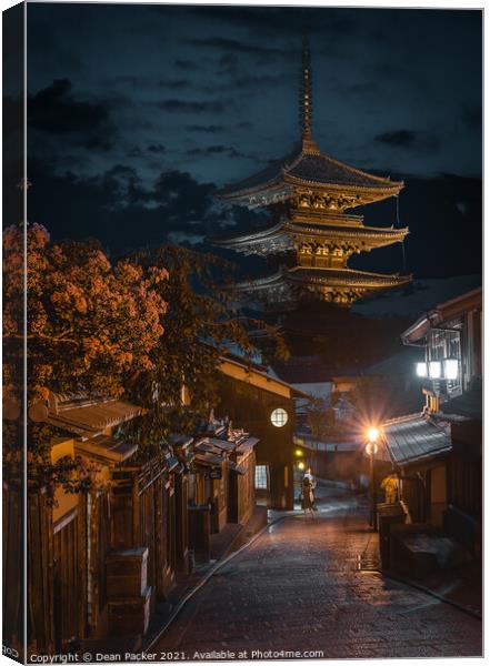 Kyoto - Yasaka Pagoda Canvas Print by Dean Packer