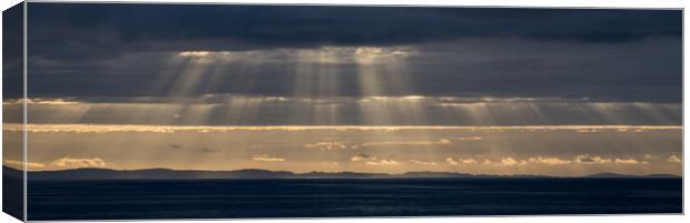 Sun Rays from Gairloch, Scotland Canvas Print by Christopher Stores