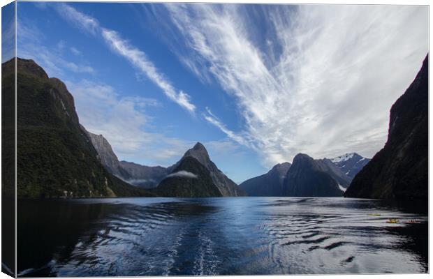 Milford Sound, New Zealand Canvas Print by Christopher Stores