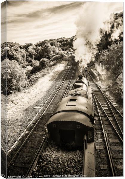 Days of steam (2) Canvas Print by Clive Ingram