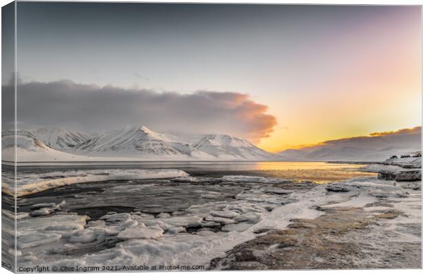 Majestic Svalbard A Winter Wonderland Canvas Print by Clive Ingram