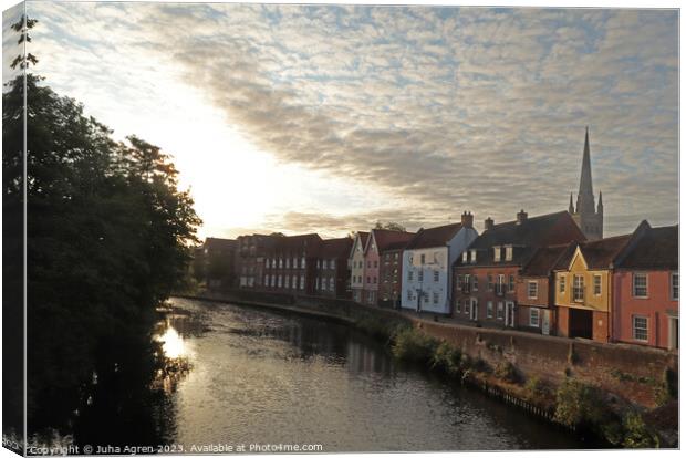 Norwich Riverside Canvas Print by Juha Agren