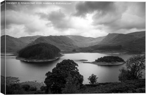 Haweswater Reservoir, Lake District Canvas Print by Amanda Hart