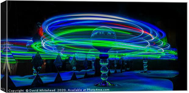 Light Painting Canvas Print by David Whitehead