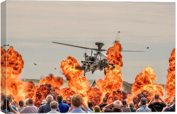 Apache Attack Helicopter Canvas Print by Shaun Davey