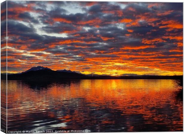 Lake Zug sunset Canvas Print by Martin Baroch