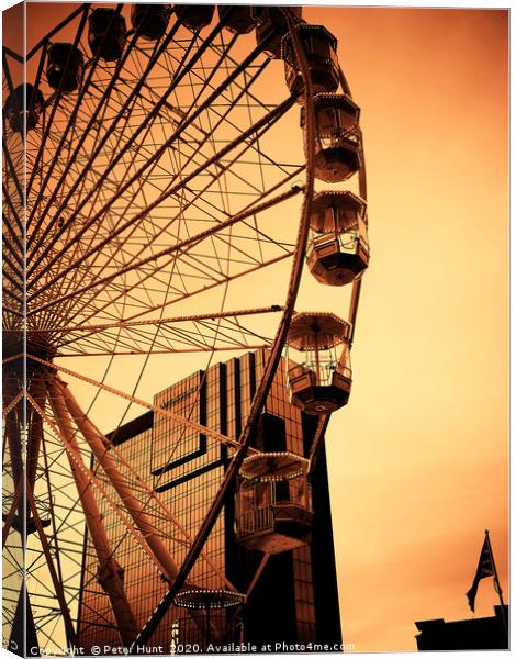 The Big Wheel Canvas Print by Peter Hunt