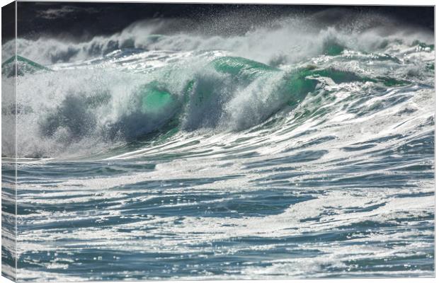 Fistral Beach Waves, Cornwall Canvas Print by Mick Blakey