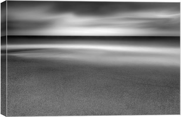 Wave over sand on Cornish beach Canvas Print by Mick Blakey