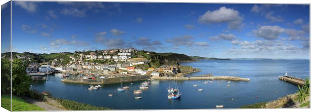 Sun Over Mevagissey Harbour, Cornwall Canvas Print by Mick Blakey
