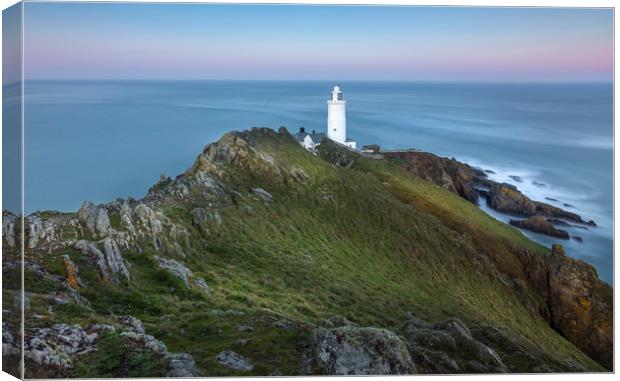 Late Light, Start Point Lighthouse, Devon Canvas Print by Mick Blakey