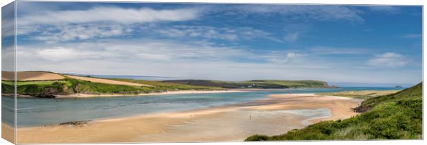 Falling Tide, Camel Estuary, Cornwall Canvas Print by Mick Blakey