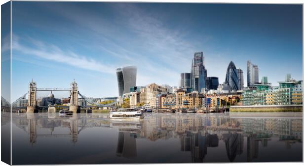 City of London and Tower Bridge Canvas Print by Mark Jones