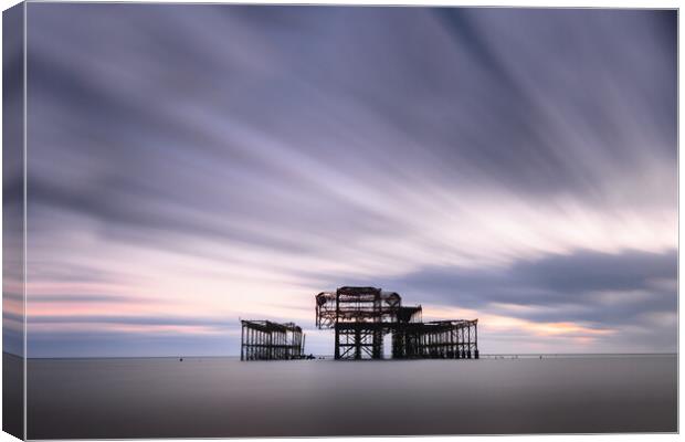 West Pier, Brighton Canvas Print by Mark Jones