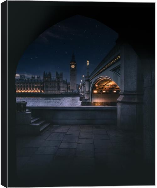 London at Night Canvas Print by Mark Jones