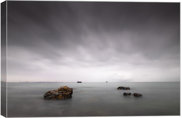 Sea Forts, Seaview Canvas Print by Mark Jones