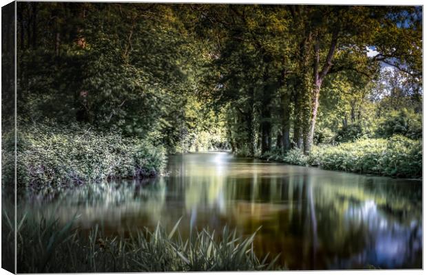 On the Canal Canvas Print by Mark Jones