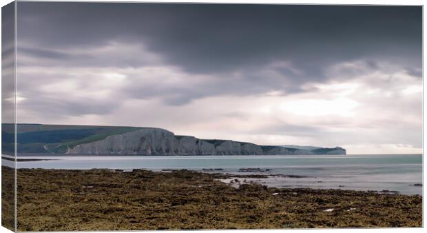 Seven Sisters on a Cloudy Day Canvas Print by Mark Jones