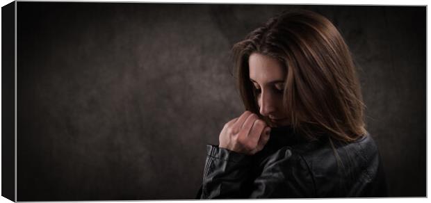 Close-up shot of a young attractive woman in her mid 20s Canvas Print by Erik Lattwein