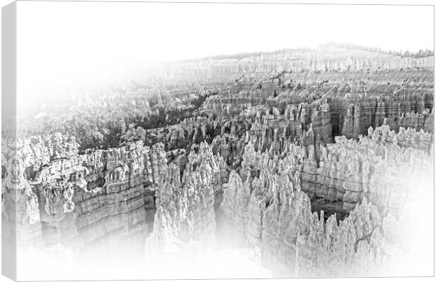Most beautiful places on Earth - Bryce Canyon National Park in U Canvas Print by Erik Lattwein