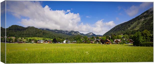 Wonderful landscape in the Austrian Alps - perfect for vacation and relaxation Canvas Print by Erik Lattwein