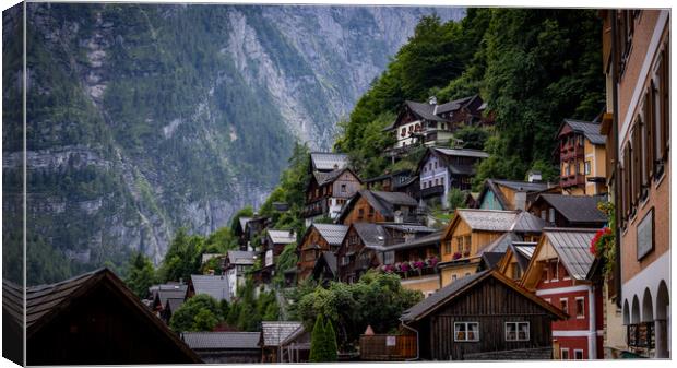 Famous village of Hallstatt in Austria - a world heritage site Canvas Print by Erik Lattwein