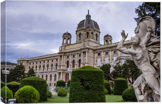 National History Museum Vienna at the museum quarter Canvas Print by Erik Lattwein