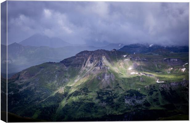 Grossglockner High Alpine Road in Austria Canvas Print by Erik Lattwein