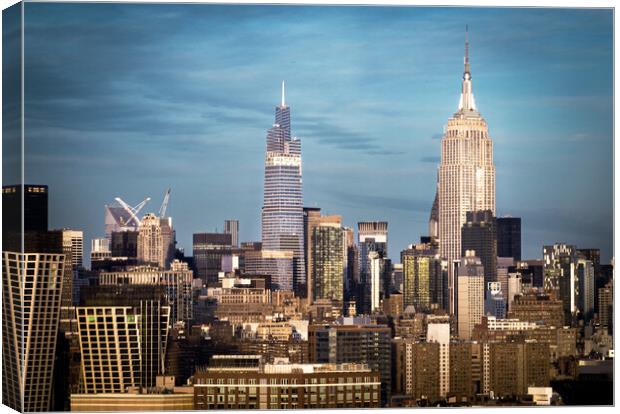 Midwtown Manhattan with Empire State building - travel photography Canvas Print by Erik Lattwein