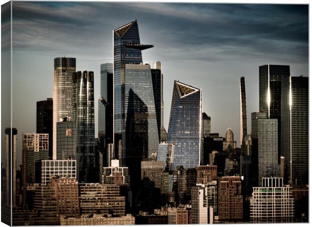 Modern Hudson Yards district in Manhattan - travel photography Canvas Print by Erik Lattwein