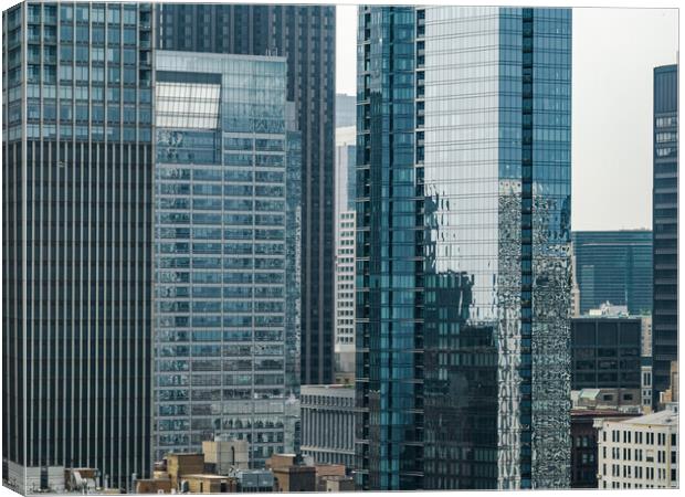 Skyscrapers of Chicago - CHICAGO, USA - JUNE 06, 2023 Canvas Print by Erik Lattwein