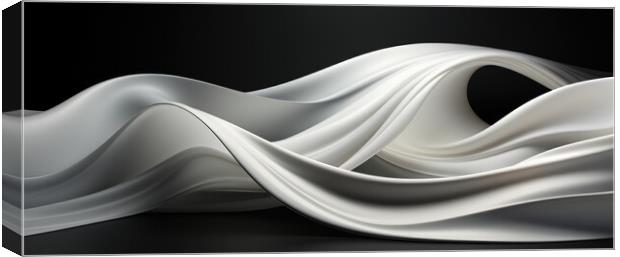 Elegance in Motion Dynamic lines and forms - abstract background Canvas Print by Erik Lattwein