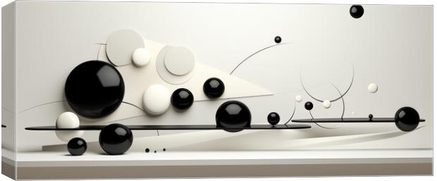 Organic Balance Abstract background with organic shape - abstrac Canvas Print by Erik Lattwein