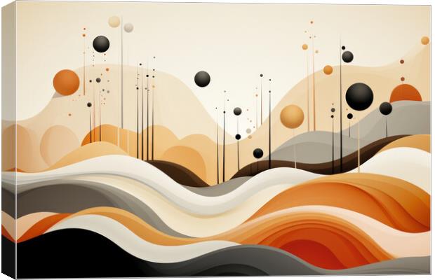 Organic Essence Abstract patterns inspired by nature - abstract  Canvas Print by Erik Lattwein